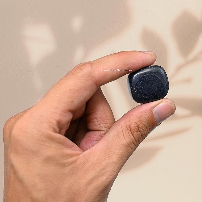 Amazing Gemstone Blue Aventurine Crystals and Healing Stones Tumbled - 1 oz, Natural Healing Stones for Energy Balance, Stress Relief - Premium Polished Gems Rocks for Meditation and Wellness