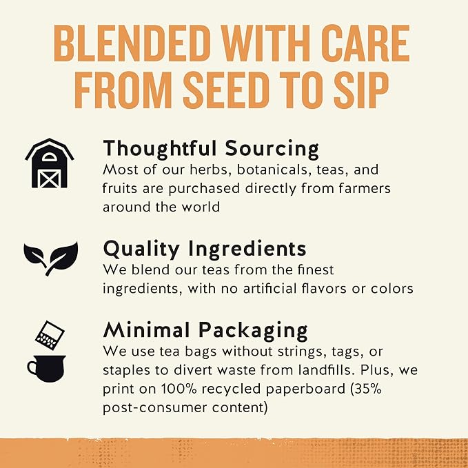 Celestial Seasonings Sleepytime Herbal Tea, Peach, Caffeine Free Sleep Tea, 20 Tea Bags Per Box (Pack of 6)