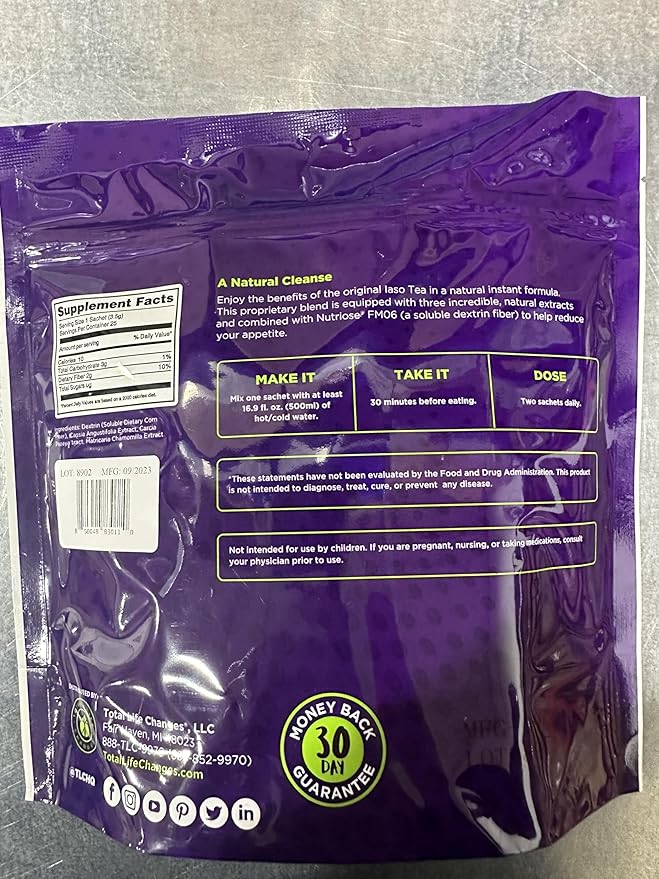 Iaso Instant Tea (Original) - Convenient Tea for a Balanced Lifestyle, Gentle & Refreshing, 25 Sachets (1 Pack)