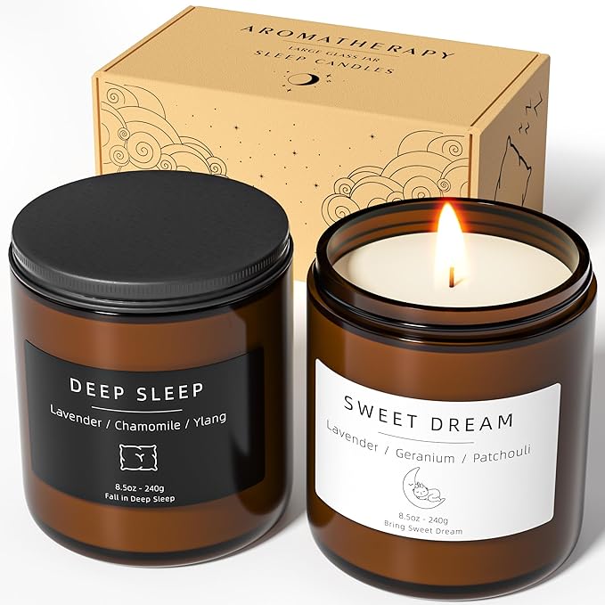 Scented Candles, BOYUJK Candles for Home, Scented Candle Set for Stress Relief and Promote Sleep, Candle Gifts for Women and Men (1.1lb, 480g)