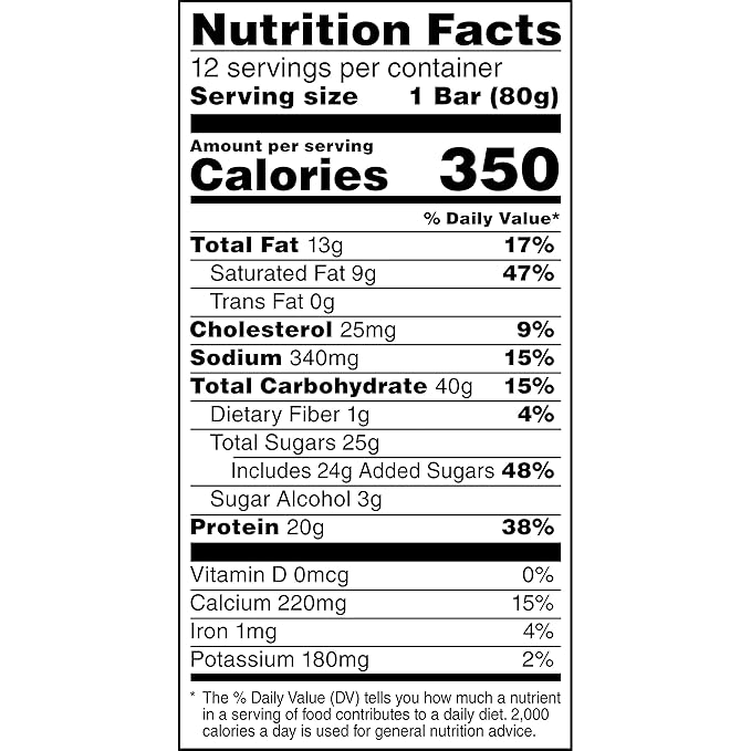 Gatorade Whey Protein Recover Bars, Peanut Butter Chocolate, 2.8 ounce bars (Pack of 12)