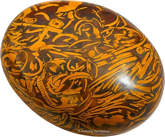 Amazing Gemstone Mariyam Jasper Crystals and Healing Stones - Large Palm Stone Crystals Piedra - Crystal for Good Luck, Balanced Positive Energy, Meditation - Unique Stocking Stuffers, Gifts for Women