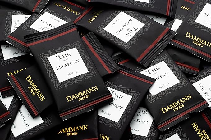 Dammann Freres Loose Leaf, Breakfast Blend Premium Gourmet French Black Tea, 24 Count (Single Pack)