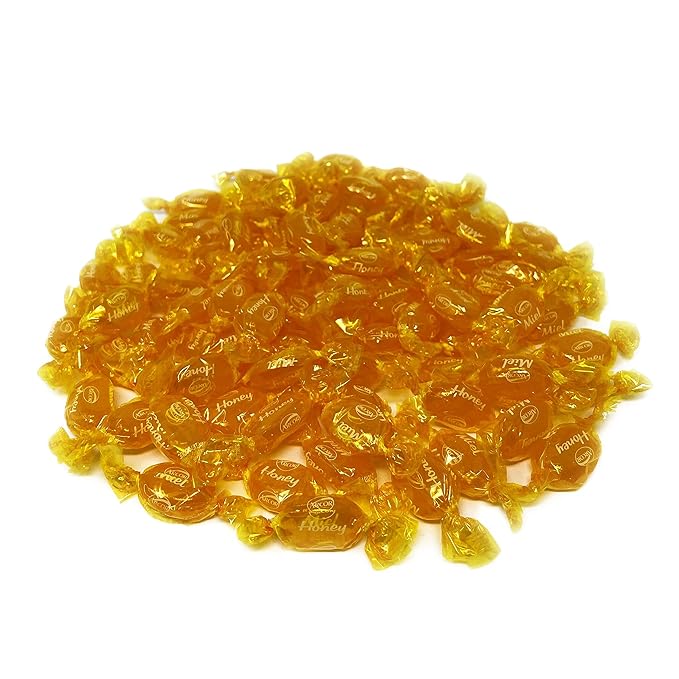 Honey Filled Hard Candy - 1 lbs - Flavored Classic Bon Bons Filled with Real Honey - American Vintage Candy Snack Assortment- Individually Wrapped, 16 oz. (Pack of 2)