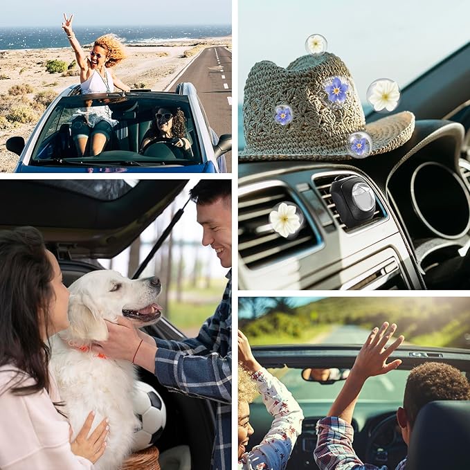 Car Air Fresheners, 6 Pack, Fresh, Car Fresheners Vent Clips, Long Lasting Air Freshener, Car Refresher for Men Women