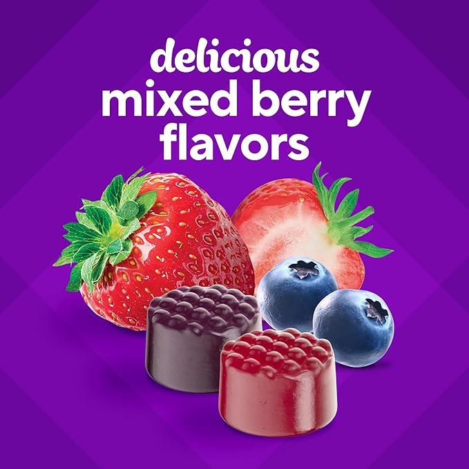 Vitafusion Sugar Free Men’s Multi Daily Gummy Multivitamins, Supports Energy Metabolism, Muscle and Immune Health (1), Mixed Berry Flavors, 90 Count