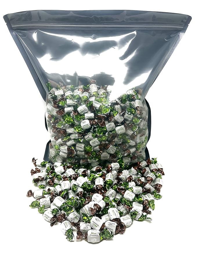 Halloween Chocolate Filled Mints - 10 lbs - Refreshing After Dinner Mint Hard Candies Filled with Chocolates - Bulk American Vintage Candy Assortment - Individually Wrapped, 160oz