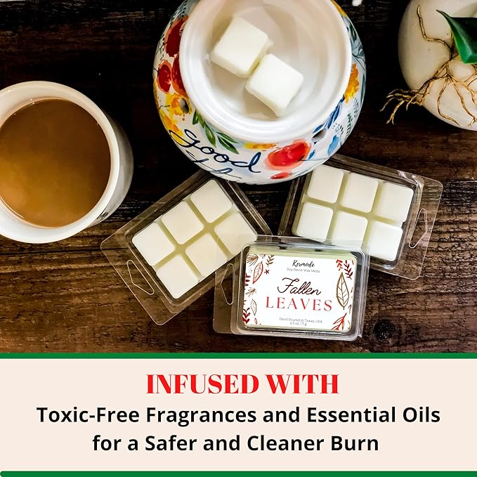 Kermode Fall Wax Melts - 6 Amazing Fall Scented Wax Melts for Warmers - 36 Autumn Holiday Scent Cubes - Soy Blend - 15 oz