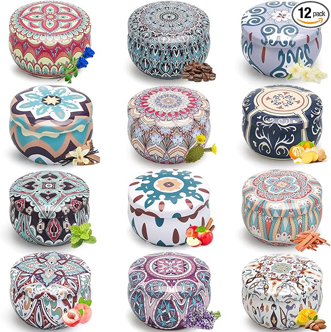 Scented Candle Gifts for Women Birthday Gift for Women Scented Candles for Home Aromatherapy Soy Wax Candle Jar Candles, Grey