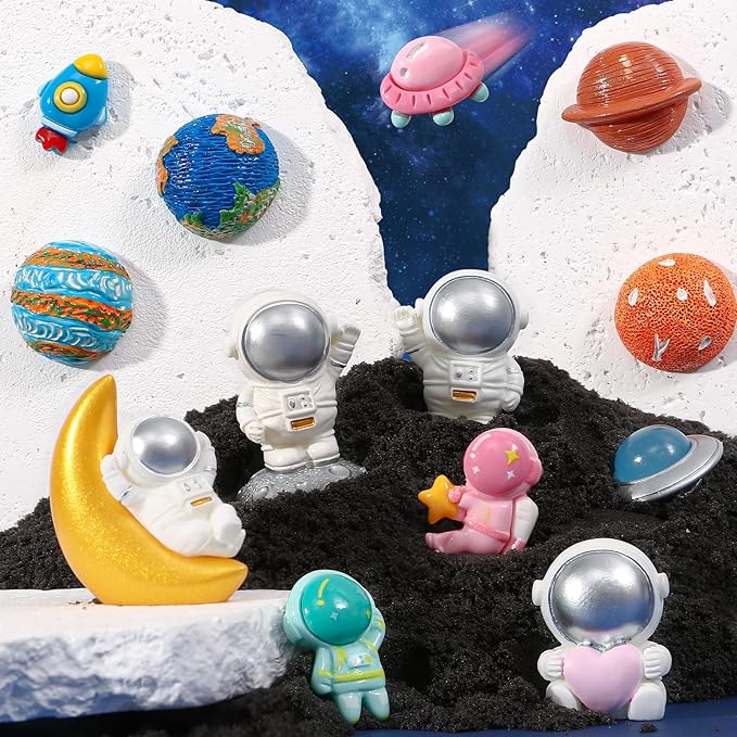 Space Bath Bombs for Kids with Surprise Inside, 8 Pack Kids Galaxy Bath Bombs with Space Toys for Toddler Boys Girls Handemade Rainbow Bubble Bath Fizzies Birthday Christmas Gift Set