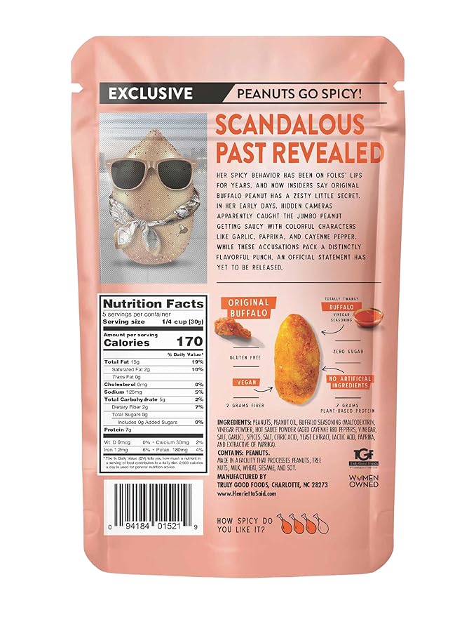 Henrietta Said Original Buffalo Roasted Peanuts, 5 OZ