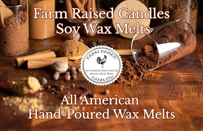 Farm Raised Candles – Apple Wax Melts Variety Pack - 1 Pound Total (16 oz) – Apple Cinnamon, Pumpkin Apple Butter, Warm Apple Pie, Apple Maple Bourbon, McIntosh Apple – USA Soy Wax Cubes