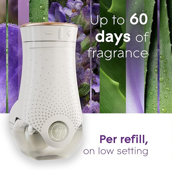 Glade PlugIns Refills Air Freshener, Scented and Essential Oils for Home and Bathroom, Tranquil Lavender & Aloe, 3.35 Fl Oz, 5 Count