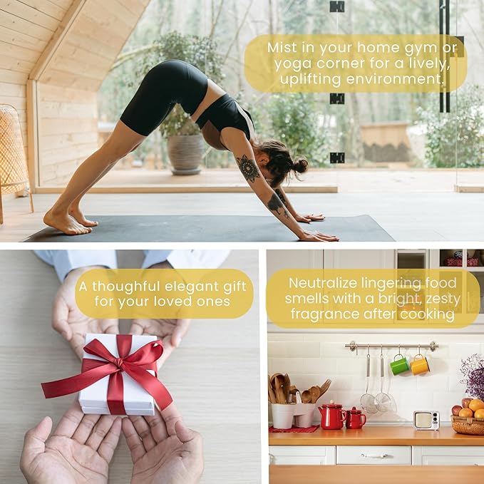 Citrus Ember – Fresh & Zesty Room Spray Made with 100% Essential Oils – Brightens Moods & Spaces Naturally | No Synthetic Fragrance | 100ml