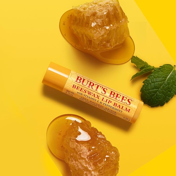 Burt's Bees Lip Balm - Original Beeswax 12 Count Pack in Bulk, Lip Moisturizer With Responsibly Sourced Beeswax, Tint-Free, Natural Origin Conditioning Treatment, 12 Tubes, 0.15 oz