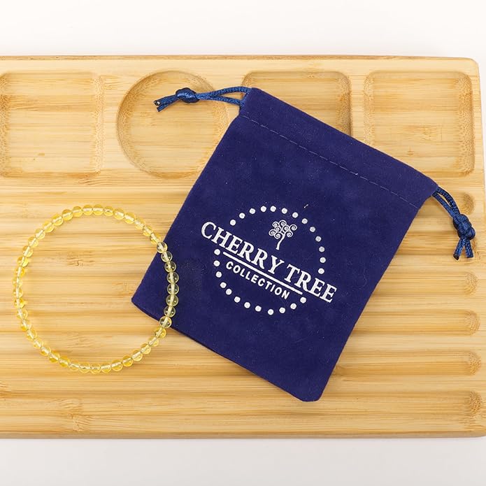 Cherry Tree Collection - Small, Medium, Large Sizes - Gemstone Beaded Bracelets For Women and Men - 4mm Round Beads