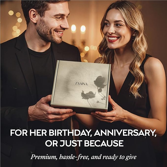 ZAAINA Spa Gift Basket for Women – Luxury Self Care Kit with Face Mist, Glow Serum, Soaps & Lip Balm – Natural Handmade Pampering Care Package for Women – Birthday & Relaxation Spa Basket (Deluxe Set)