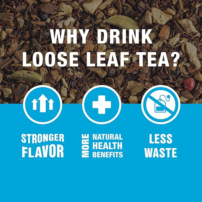 Tiesta Tea - Cozy Chai, Loose Leaf, Spiced Chai Rooibos Tea, Premium Caffeine-Free Blend, Makes Hot or Iced & Up to 50 Cups, 5oz Refillable Tin