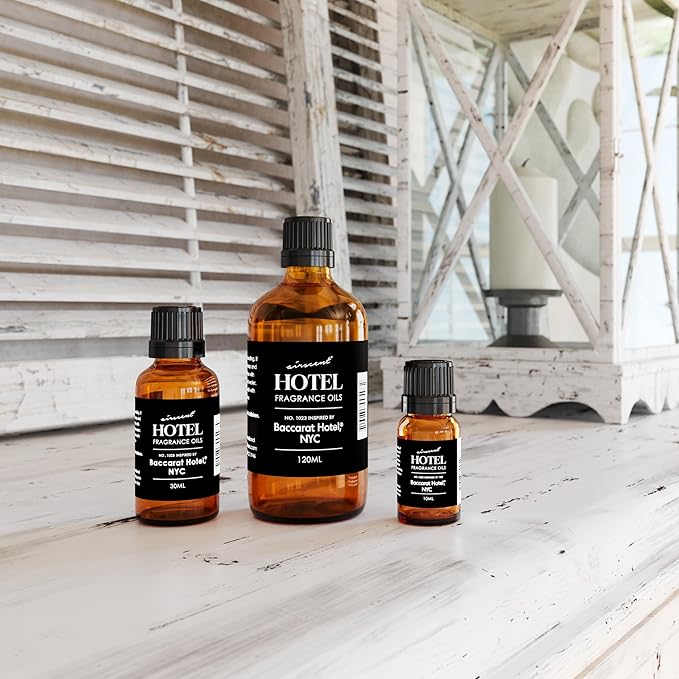 AirScent Hotel Diffuser Oil No. 1023 Inspired by The Baccarat Hotel Scent - Love Affair Fragrance Oil for Ultrasonic and Waterless Diffusers and Crafting - 30 mL, 1 fl oz Glass Bottle with Dropper