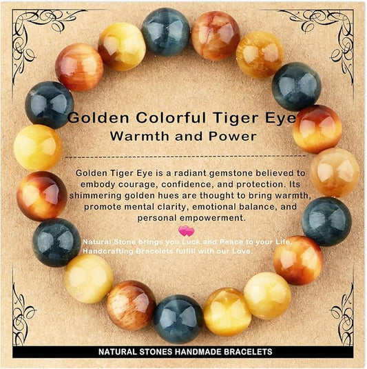 AD Beads 4mm6mm8mm10mm Handmade Bracelet - Natural Gemstone for Peace and Tranquility - Meditation, Yoga, Healing and Energy Gift for Unisex