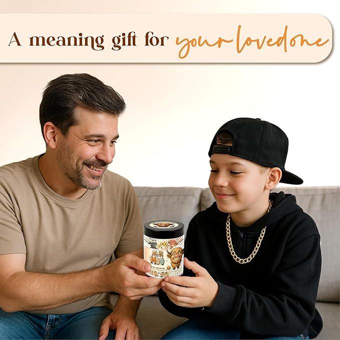 Positive Moo Jar with 60 Affirmation Cards - Emotional Support Moo, Highland Cow Gifts, Highland Cow Decor, Cow Decor, Highland Cow, Highland Cow Gift For Women, Cow Gifts