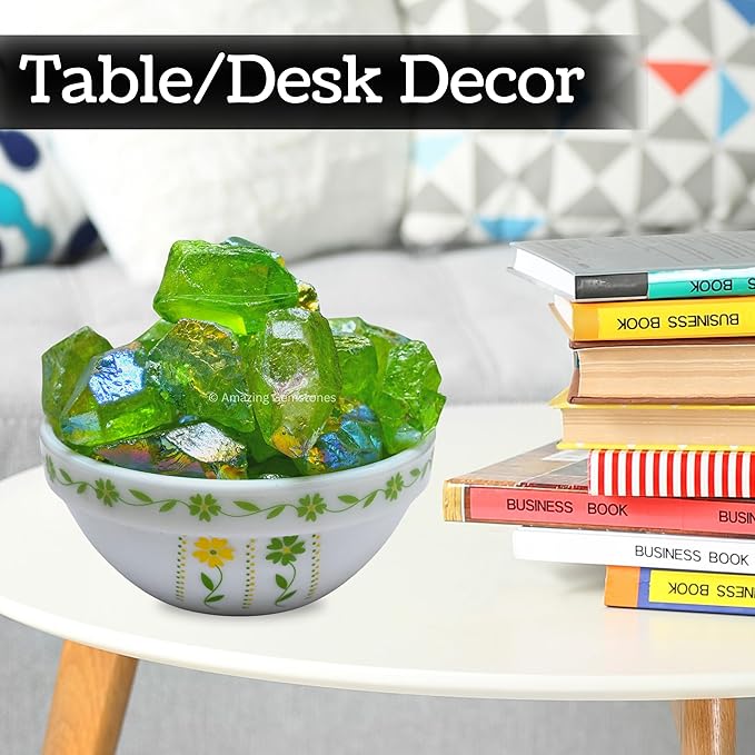 Amazing Gemstone Apple Aura Quartz Raw Crystals and Healing Stones, Natural Rocks for Meditation - DIY Raw Stones and Crystals, 2 Pieces