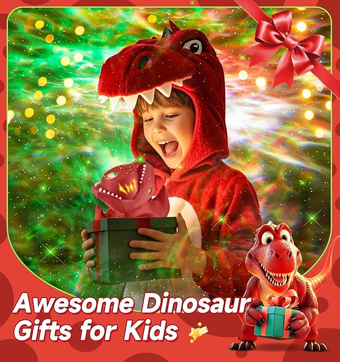 Dinosaur Night Light-Projector,22 White Noises+316 Color Modes Galaxy-Lights for Bedroom, Bluetooth Speaker Light for Bedroom, Star-Projector Galaxy Light