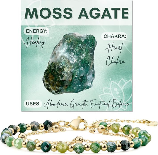 Farfume Crystal Bracelet Beaded Bracelets for Women 4mm Natural Stone Beads Gemstone Handmade Anxiety Jewelry Gifts