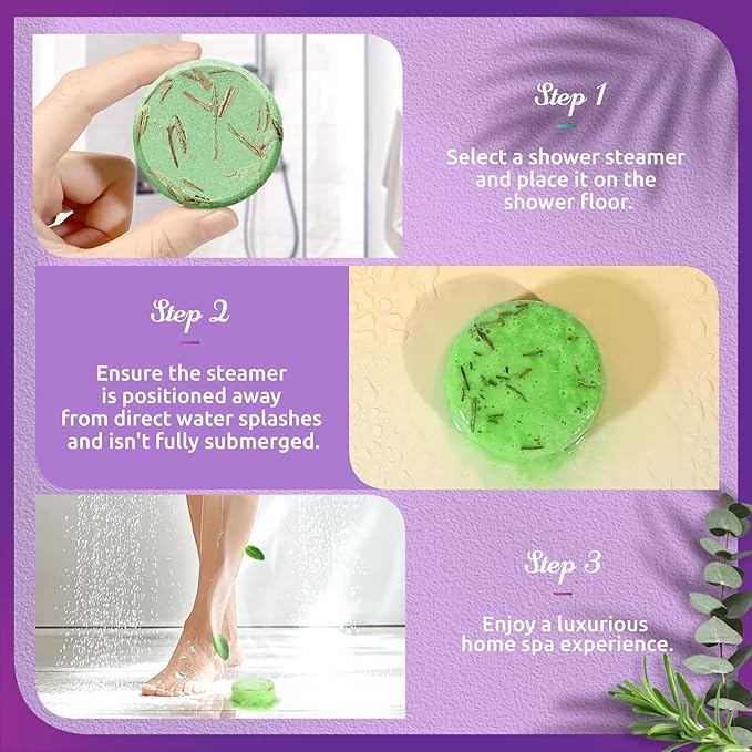 Shower Steamers Aromatherapy - 8 Pack Shower Bombs with Natural Essential Oils, Birthday Gifts for Women Self Care Relaxation Home SPA Stress Relief, Gifts for Girlfriend Teacher Womens Christmas Gift