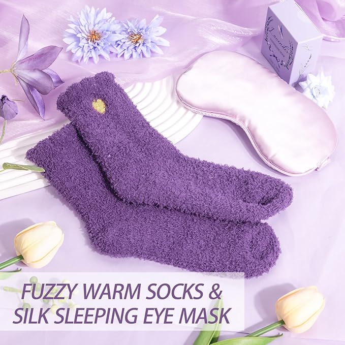 Birthday Gifts for Women Self Care Gifts Get Well Soon Gifts, Lavender Relaxation Spa Gift Basket Sets with Luxury Flannel Blanket, Unique Mothers Day Mom Gifts Basket for Mom Wife Grandma Sister