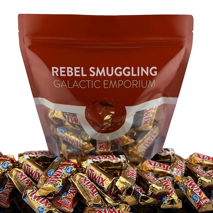 Caramel Chocolate Fun Size Candy Bars Bulk 2LB Bag by Rebel Smuggling Galactic Emporium