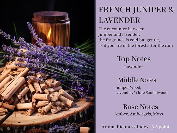 2Pack Lavender and French Juniper Berries Scented Automotive Air Freshener Set, Car Accessories Decoration Hanging Scented Car Diffuser for Men Women Best Gifts
