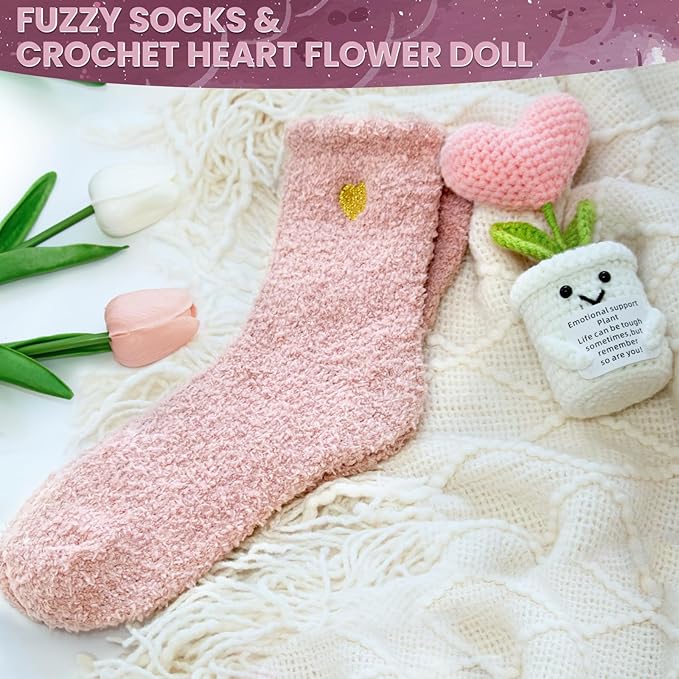 Get Well Gifts for Women Care Package - Surgery Recovery & Chemo Comfort Box, Feel Better Basket for Her After Miscarriage or Illness,Surgery Cancer, Encouraging Self-Care Gift(Pink White)