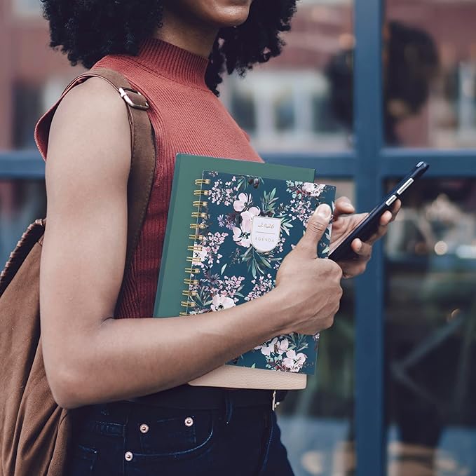 Cambridge 2026 Planner by Leah Bisch, Weekly & Monthly, 5.5" x 8.5", Small, Calista Floral (LB40-200-26)