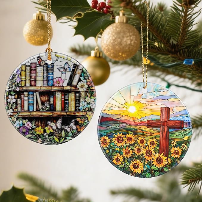 Christmas Ornaments: Christmas Tree Ornaments, Easter Faith Cross Home Decor, Stocking Stuffers, Gift Ideas, Xmas Gift, Christian Gifts & Cross Gifts for Religious