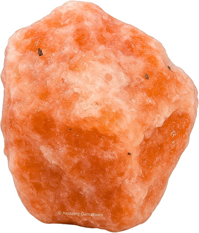 Amazing Gemstone 2 Pieces Sunstone Raw Crystals and Healing Stones, Natural Rocks for Tumbling and DIY Raw Stones and Crystals