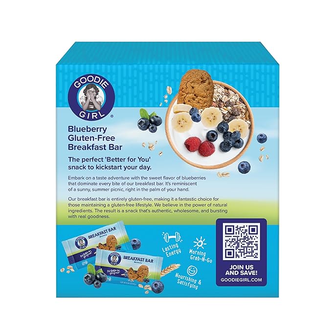 Goodie Girl Soft Breakfast Bar, Blueberry | Baked, Chewy, Gluten Free (3 Pack)