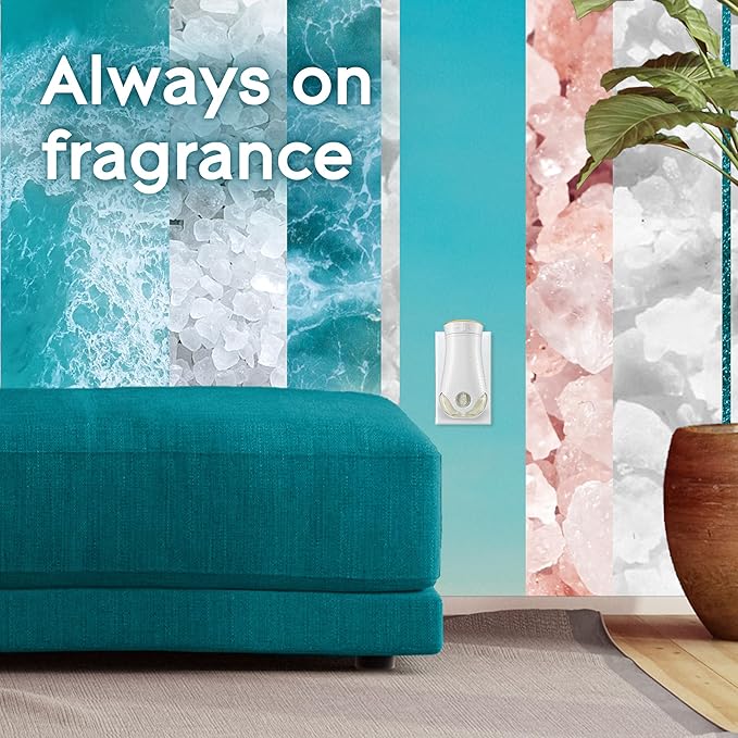 Glade PlugIns Refills Air Freshener, Scented and Essential Oils for Home and Bathroom, Sky & Sea Salt, 3.35 Fl Oz, 5 Count