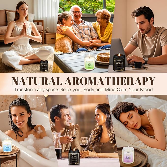 Cologne Candle,9 oz Scented Candles for Home Soy Candle Wax, Masculine Aromatherapy Candles for n Men, Birthday Christmas Gifts, Perfect for Creating a Classic Ambiance