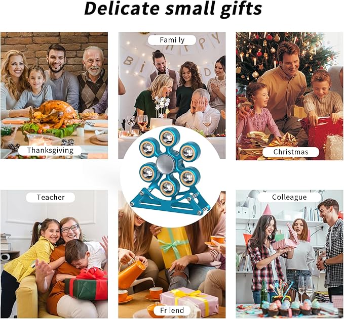 Desk Toys for Fidget Ferris-Wheel-Spinner: 4mins Kinetic-Spinning Cool-Gadgets, Cool-Stuff Thing Toy for Office School Home Man Women Christmas, Stress-Relief Game Gifts for Adult Teen Children Kid