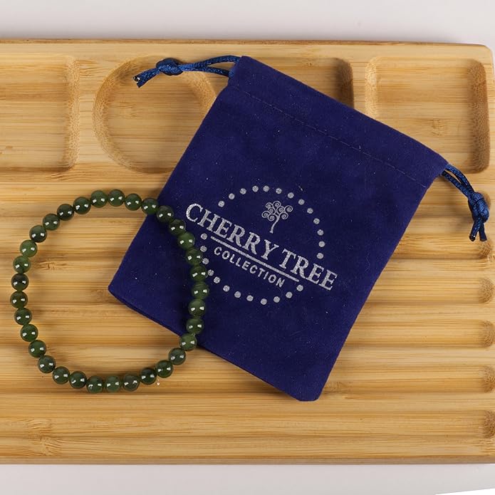 Cherry Tree Collection - Small, Medium, Large Sizes - Gemstone Beaded Bracelets For Women and Men - 6mm Round Beads