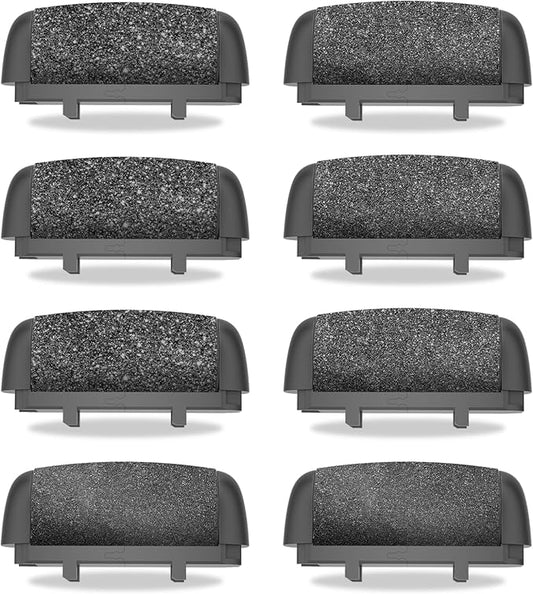 Callus Removers 8 Pack Replacement Rollers Heads for Electric Feet File Pedicure Tools, Pedicure Kit Refill Rollers 3 Extra Coarse, 3 Regular Coarse, 2 Fine Coarse Refill Rollers