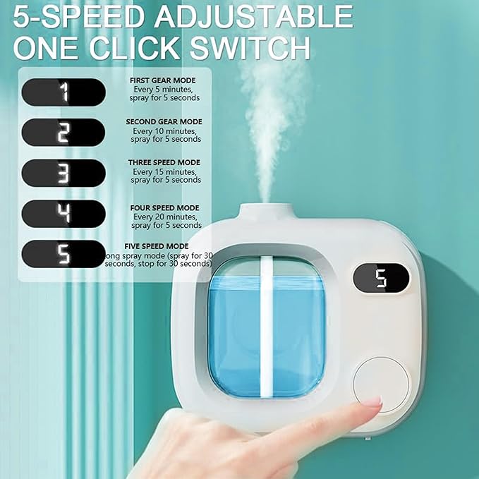 Aromatherapy Diffuser Wireless Smart Fragrance Essential Oils Difuser Air Scent Humidifier for Home Large Rooms Bathroom Hotel Collection Office Car 5 Mist Levels Adjustable Timer Aroma 360 Difusor