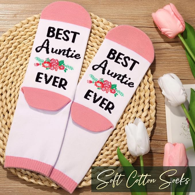 Aunt Gifts for Auntie from Niece Nephew, Aunts Christmas Gifts for Auntie, Best Aunt Ever Gift Unique Aunts Birthday Basket for Auntie, Mothers Day Gift for Aunties Women with Canvas Tote Bag Tumbler