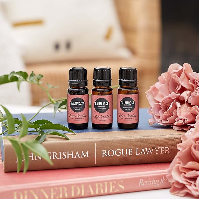 Edens Garden Palmarosa Essential Oil, 100% Pure Therapeutic Grade (Undiluted Natural/Homeopathic Aromatherapy Scented Essential Oil Singles) 10 ml