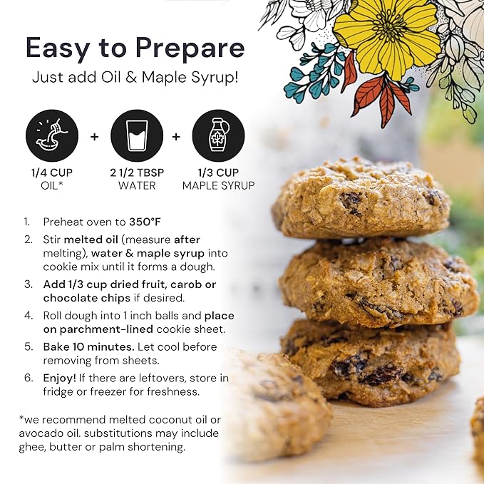 eat G.A.N.G.S.T.E.R. Foatmeal Cookie Mix - Allergy-Friendly Baking Mix, No Dairy, Nuts, Gluten, Dairy - Grain-Free Oatmeal Alternative - For Paleo & AIP Diets, Bake Cookies, Fruit Crumbles & Bars