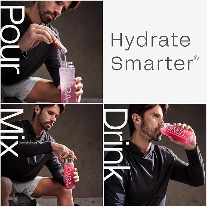 Vaya - Sugar Free Electrolyte Powder Packets – Give Your Body Instant Hydration - with Fasting Electrolytes – Great Tasting - Hydration Packets + Vitamin C - Variety Pack - 24 Stick Packs