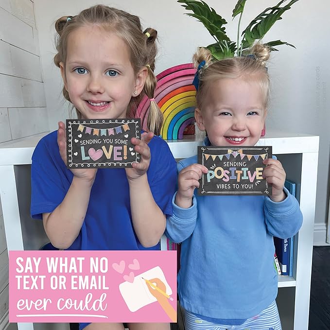 Hadley Designs Thinking of You Cards with Envelopes - 24 Hello Greeting Cards Thinking of You Card for Men & Women Bulk, Blank Encouragement Card for Kids, Just Because Cheerful Encouraging Notecards