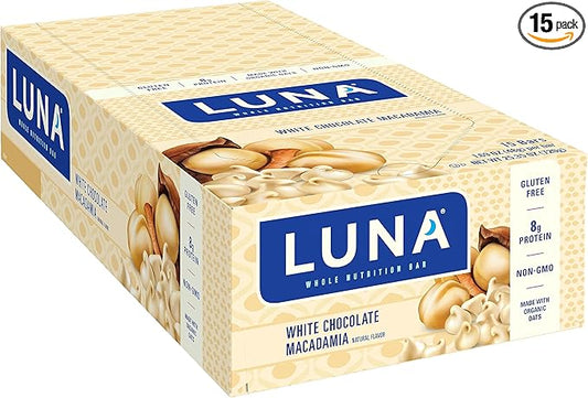 Clif, Bar Luna White Chocolate Macadamia 15 Count, 25.35 Ounce
