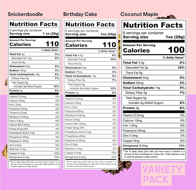 Clusterbucks Superfood Clusters – Grain-Free, Keto-Friendly Granola with Regeneratively Grown Sprouted Buckwheat– Gluten-Free, Low-Carb, Organic Healthy Snack (6 Ounce (Pack of 6), Variety #1)